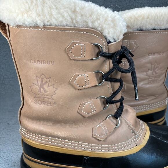 Sorel Caribou Boots Mens 11 Virgin Wool Insulated Kaufman Made in Canada Winter - Picture 10 of 12